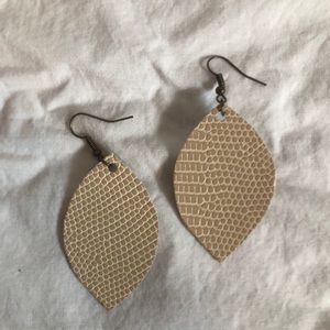 FREE WITH PURCHASE! :) Tan/Cream Earrings